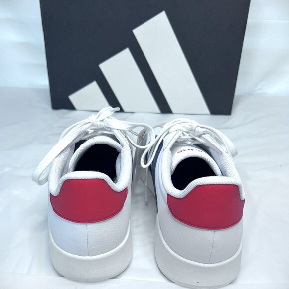 Adidas Barreda Men’s Tennis Shoes White/Navy/Red Size 8.5M/9.5W - Picture 4 of 8